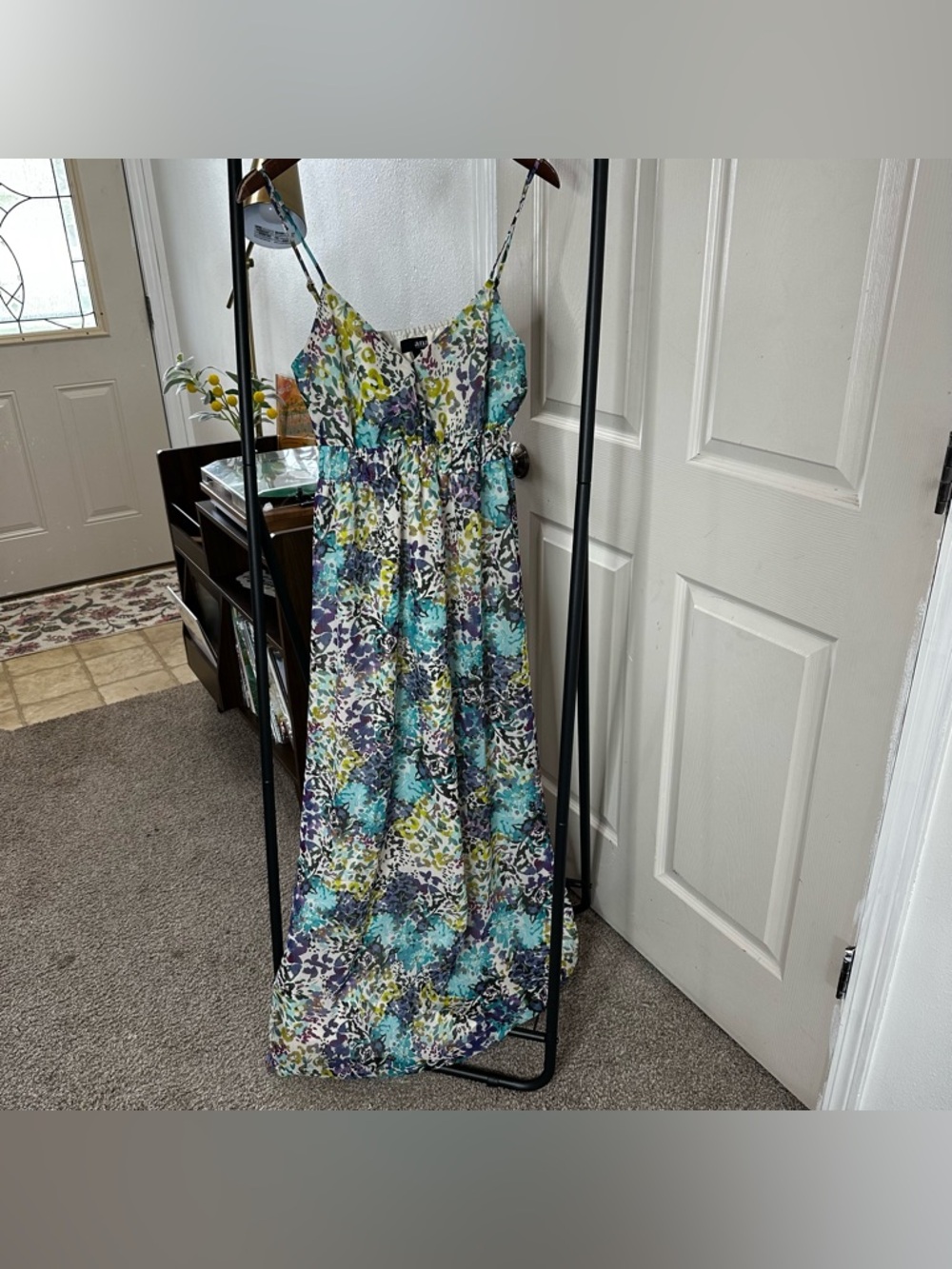 a.n.a Light Aqua Floral Maxi Dress ❄️